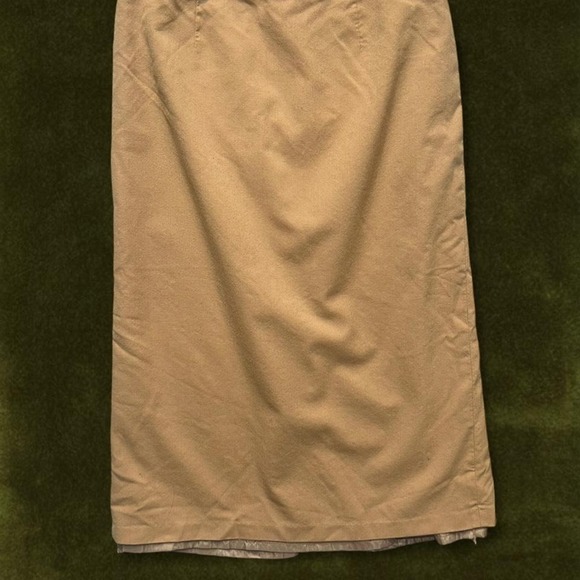 Sag Harbor Dresses & Skirts - Vintage Sag Harbor Camel Wool Midi Skirt Size 16 Fits Modern L/XL